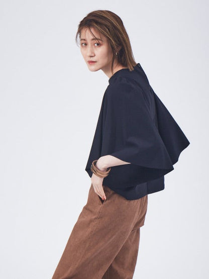 トリコットラッフルスリーブカットソー