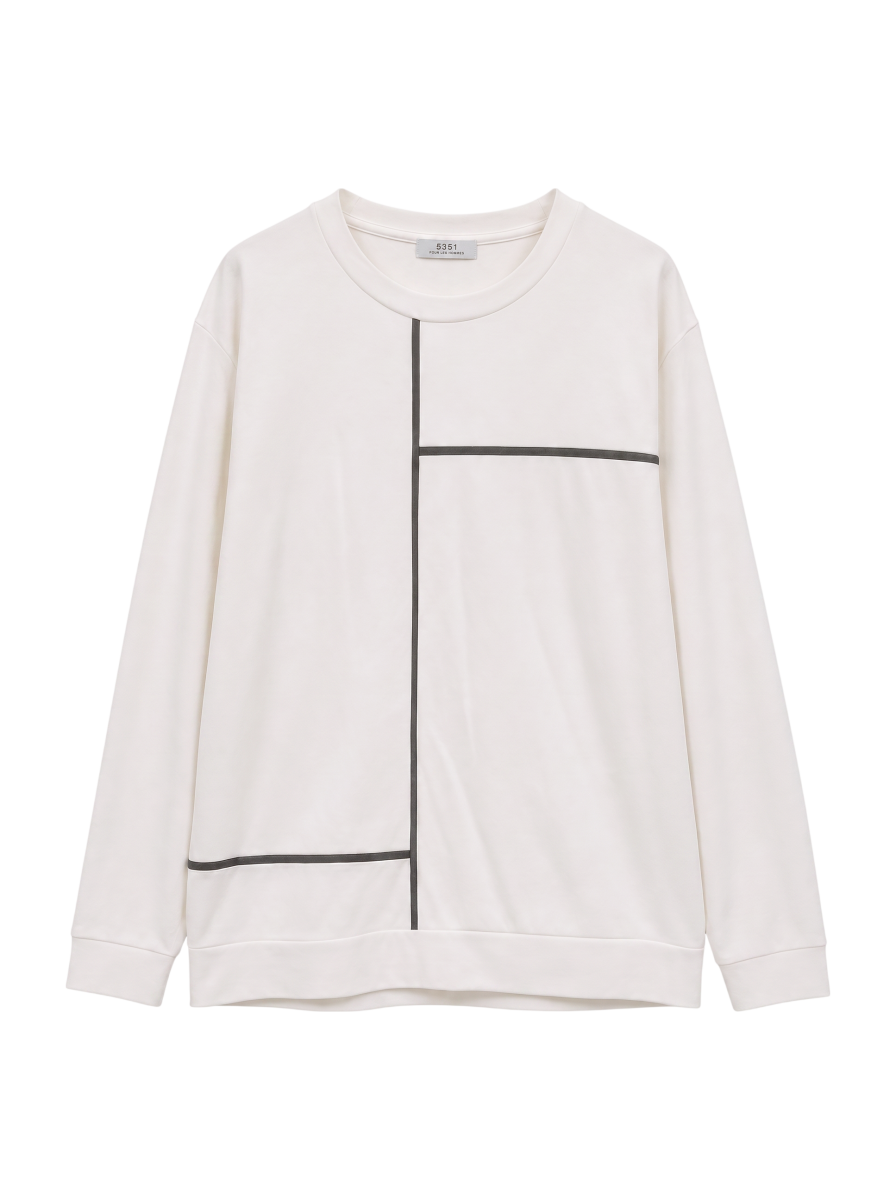 コンポジションライン 長袖Tシャツ