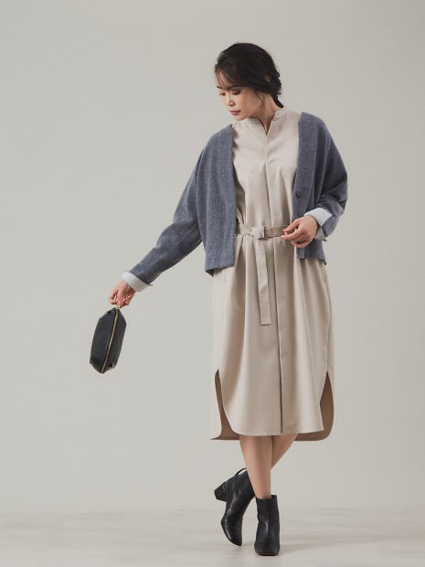 ウールセーブルフォルムニットカーデ