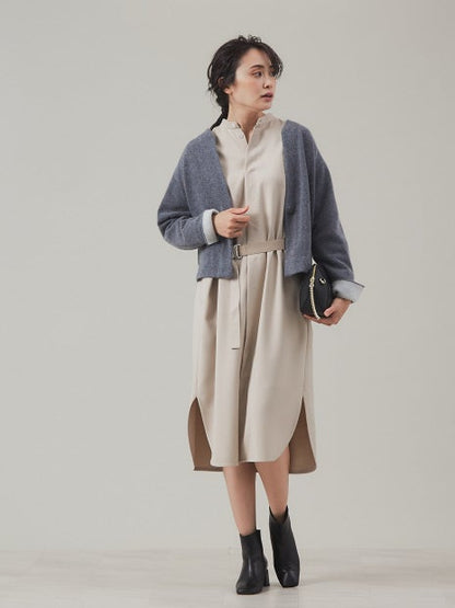 ウールセーブルフォルムニットカーデ