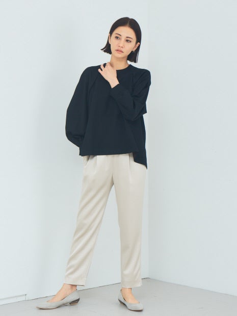 アセテートサテンドロストパンツ