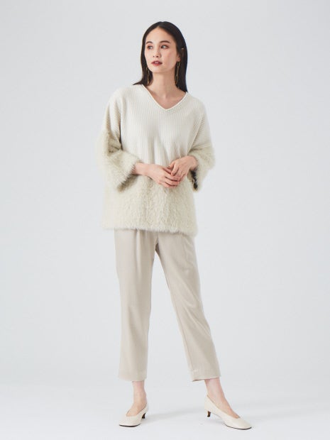 アセテートサテンドロストパンツ