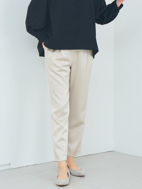 アセテートサテンドロストパンツ