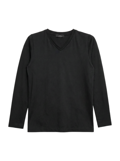 ポンチVネック 長袖Tシャツ