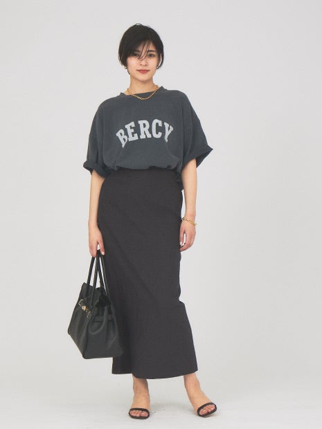 【セットアップ対応】ヘリンボーンリネンスカート