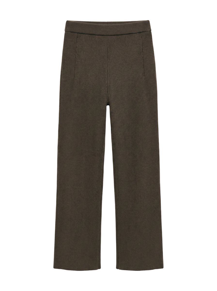 リブニットパンツ