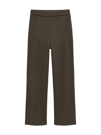 リブニットパンツ