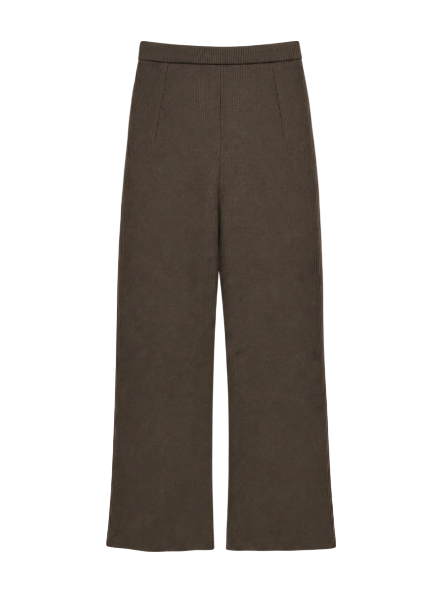 リブニットパンツ