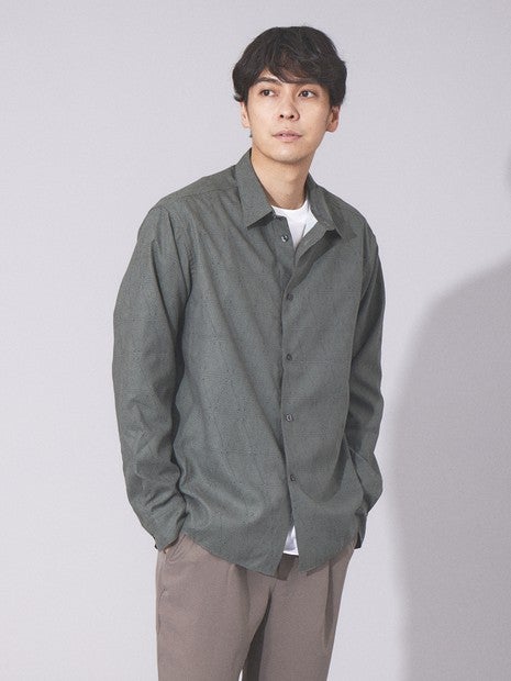 【LEIN】ビッグシルエット 総柄シャツ