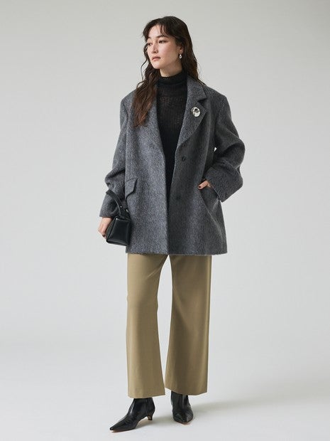 2WAYバックピーチセミフレアーパンツ