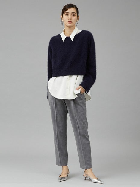 フォックスウールボートネックニット