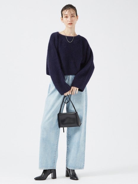 フォックスウールボートネックニット