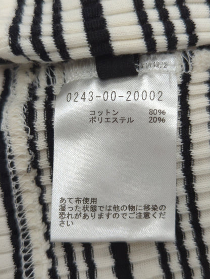 ランダムシャドーリブ Vネック 長袖Tシャツ