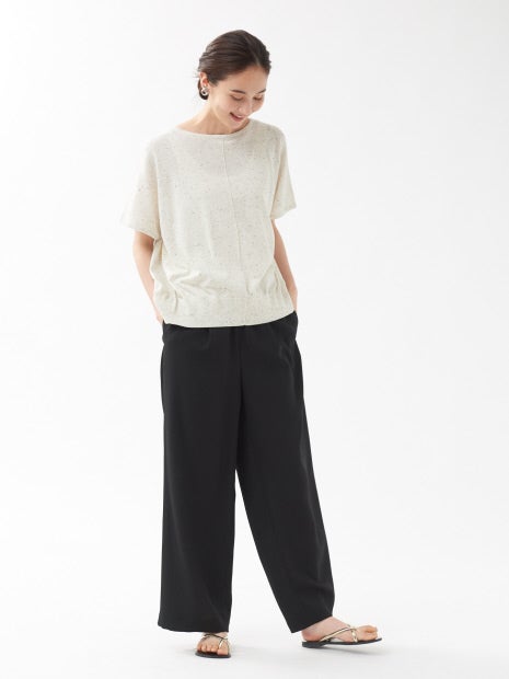 ドライコットンドルマンニット