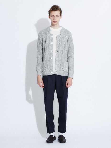 【Recency of Mine】FLEX ウォッシャブル ブロックチェック　ニット