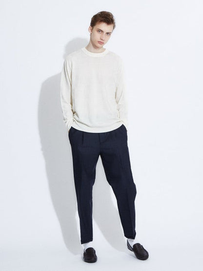 【Recency of Mine】FLEX ウォッシャブル ブロックチェック　ニット