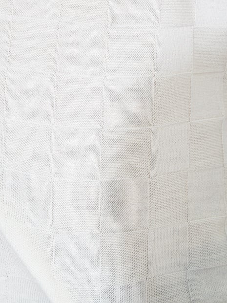 【Recency of Mine】FLEX ウォッシャブル ブロックチェック　ニット