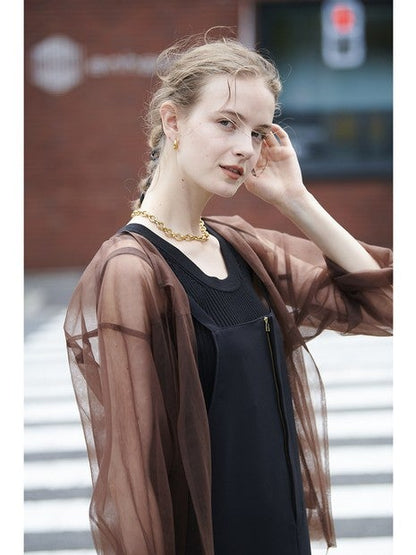 ドライタッチストレッチジャンパースカート