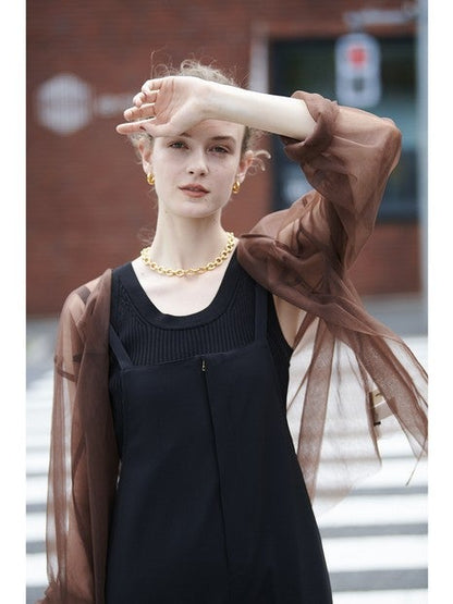 ドライタッチストレッチジャンパースカート