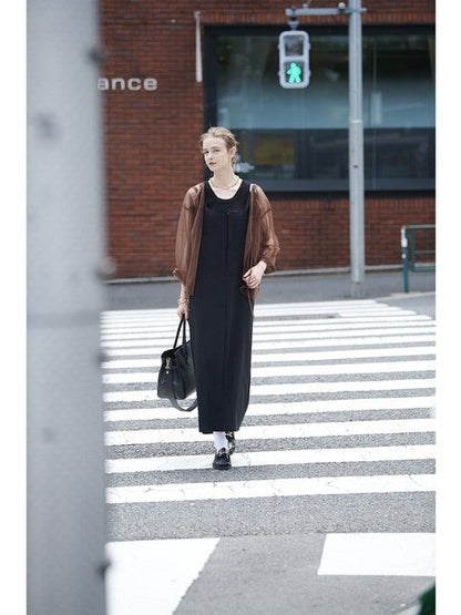 ドライタッチストレッチジャンパースカート