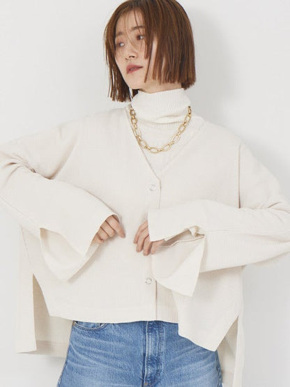 ワッフルカーディガン