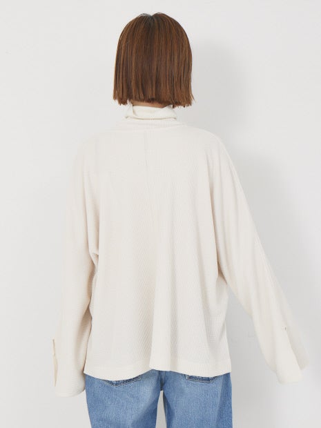 ワッフルカーディガン