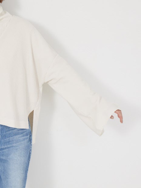 ワッフルカーディガン