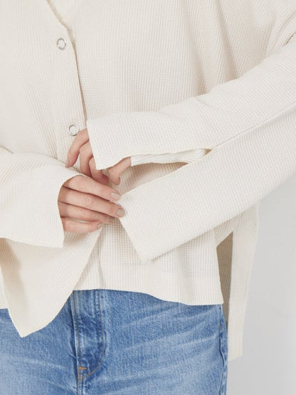 ワッフルカーディガン