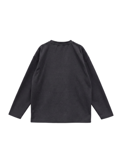 リップルボーダー 長袖Tシャツ