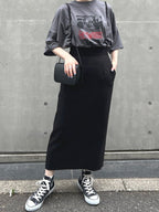 サスペンダータイトスカート