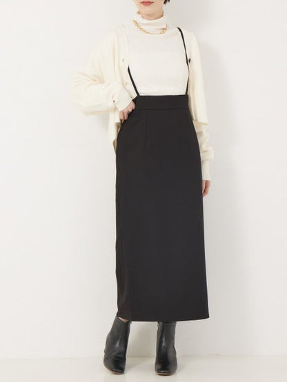 サスペンダータイトスカート