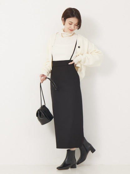 サスペンダータイトスカート