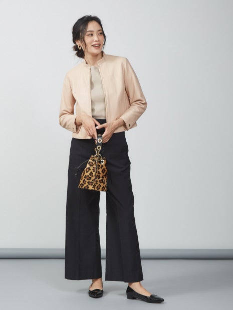 ジップアップスタンドレザージャケット