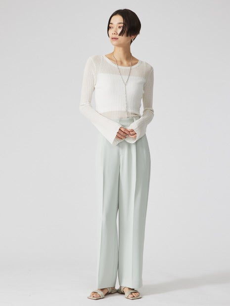 シアーリブニット