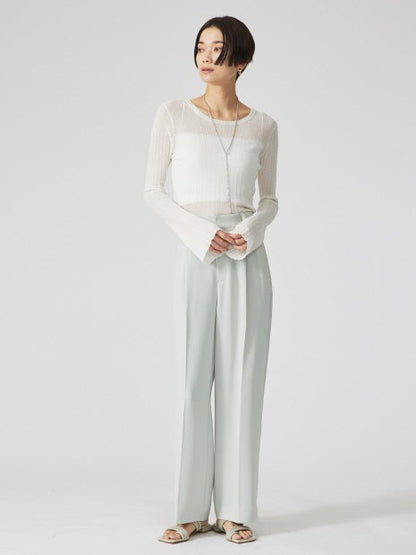 シアーリブニット