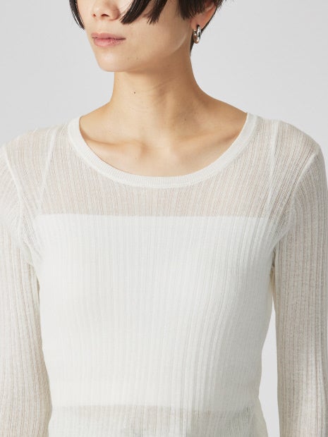 シアーリブニット