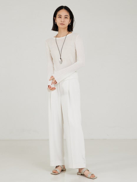 シアーリブニット