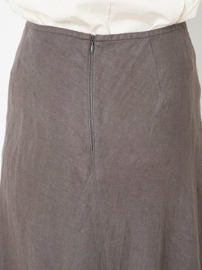 麻製品染マキシスカート