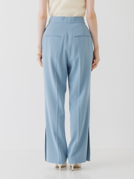 サイドスリットツィルパンツ