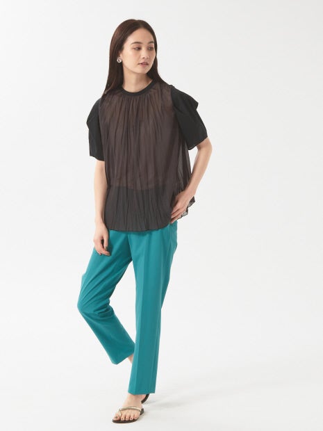 プリーツドッキングプルオーバー