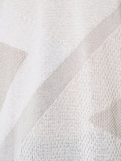 ポリエステルブークレー パッチワークニット