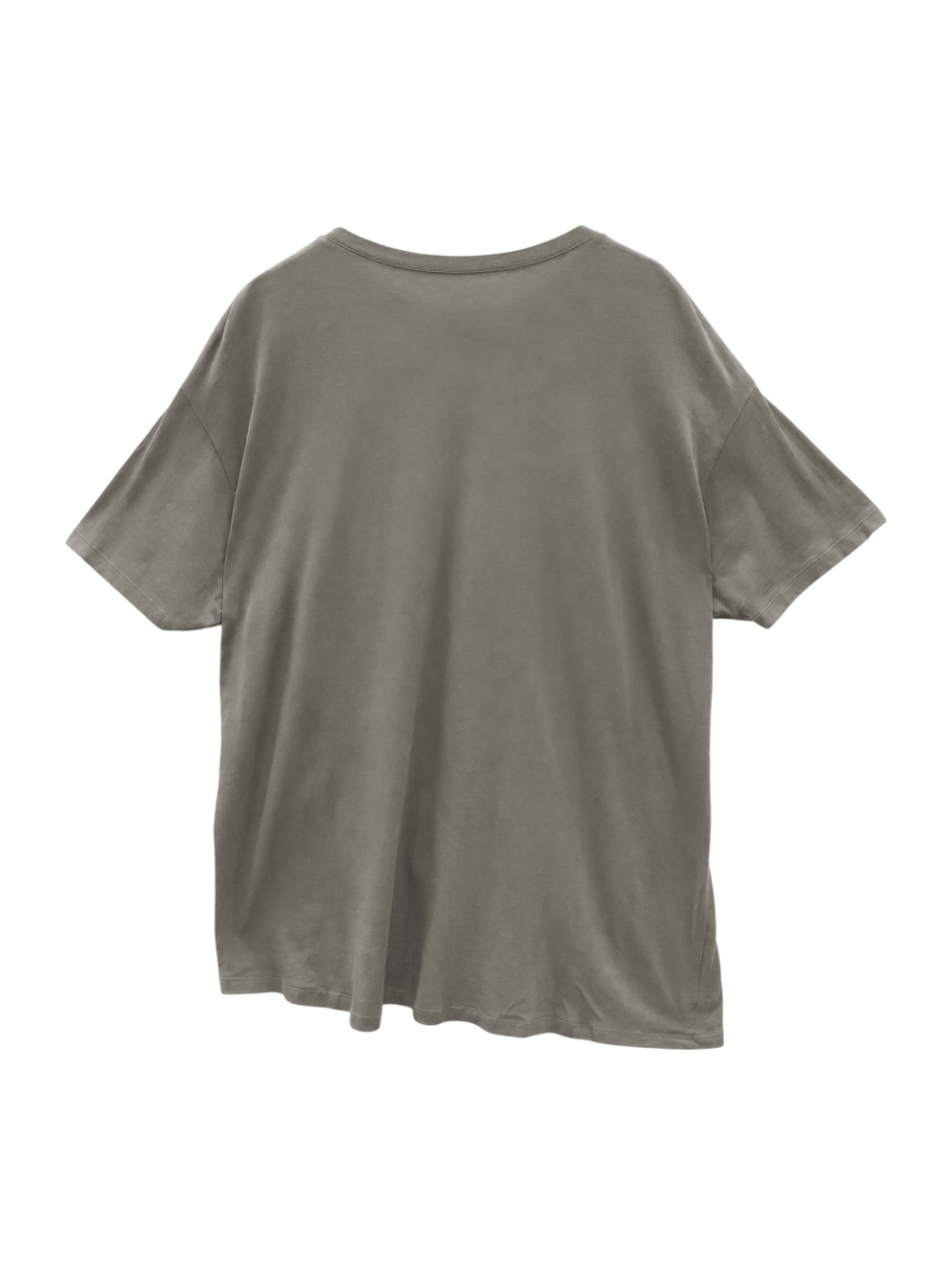 リネンコットンアシメTシャツ