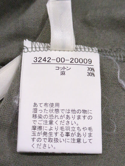 リネンコットンアシメTシャツ