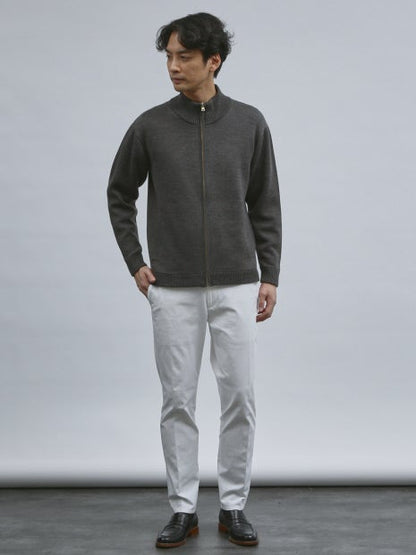 【ウールブレンド】スマートシルエット ドライバーズニット / ブルゾン