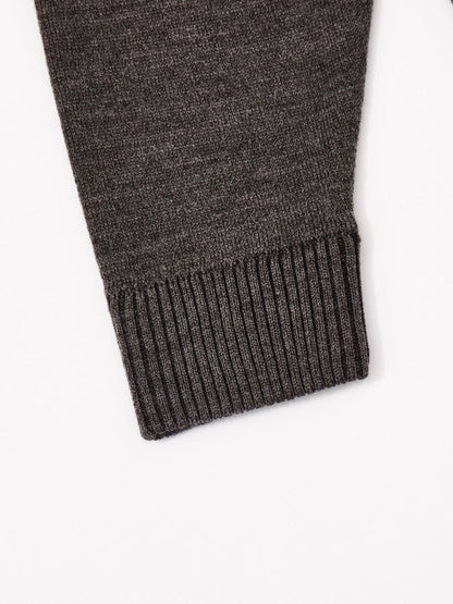 【ウールブレンド】スマートシルエット ドライバーズニット / ブルゾン