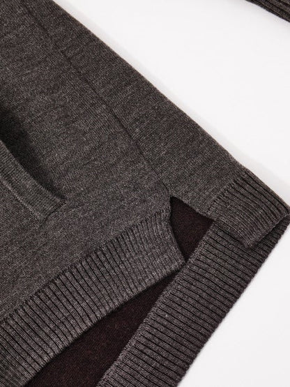 【ウールブレンド】スマートシルエット ドライバーズニット / ブルゾン