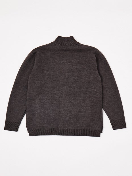 【ウールブレンド】スマートシルエット ドライバーズニット / ブルゾン