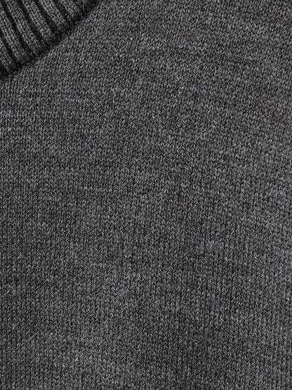 【ウールブレンド】スマートシルエット ドライバーズニット / ブルゾン