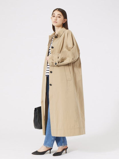 割繊ステンカラーコート