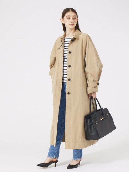 割繊ステンカラーコート